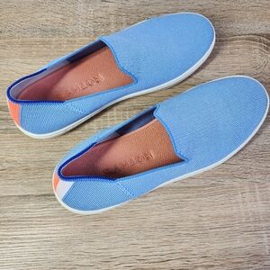ROTHY'S The Original Slip On Sneaker Boardwalk Blue Shoe Women's Size 9